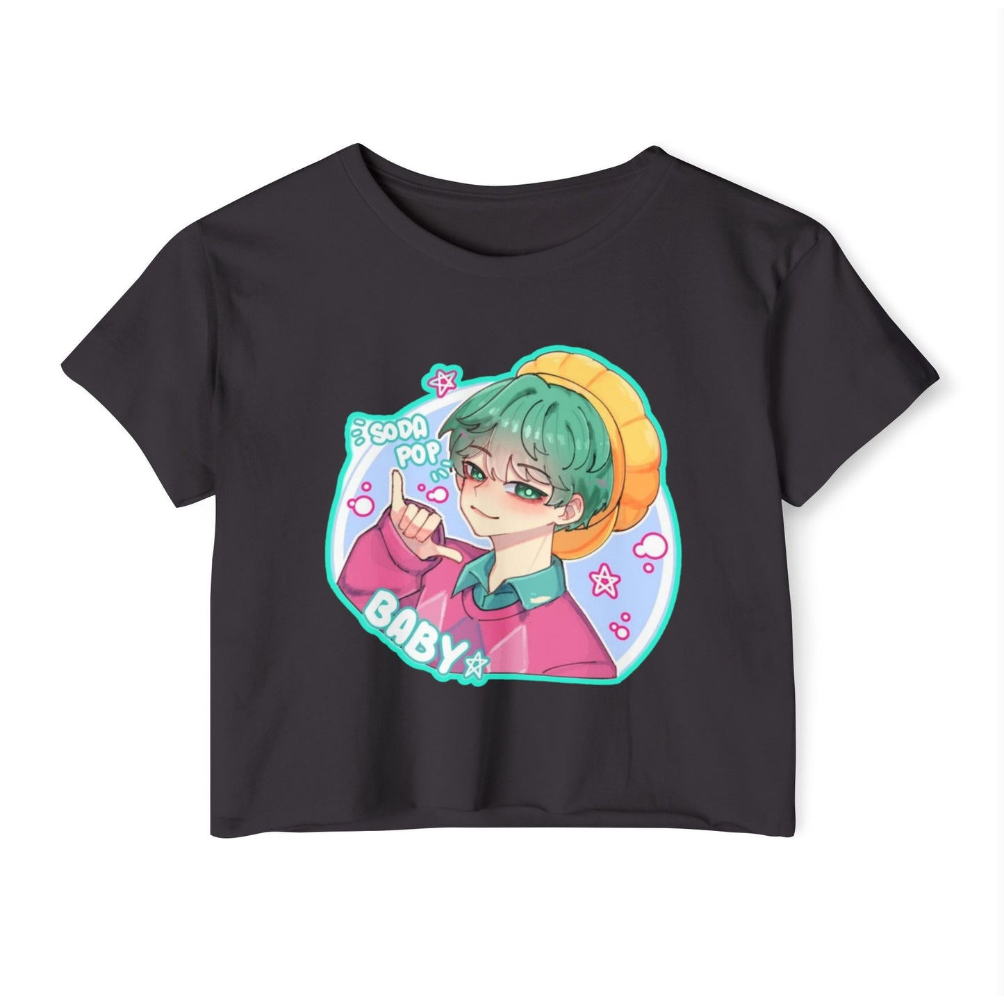 Cute Graphic kpop boys 3 Crop Top for Women, Festival Wear, Baby Pop Art Tee, Casual Summer Top, Gift for Music Lovers, Trendy Streetwear