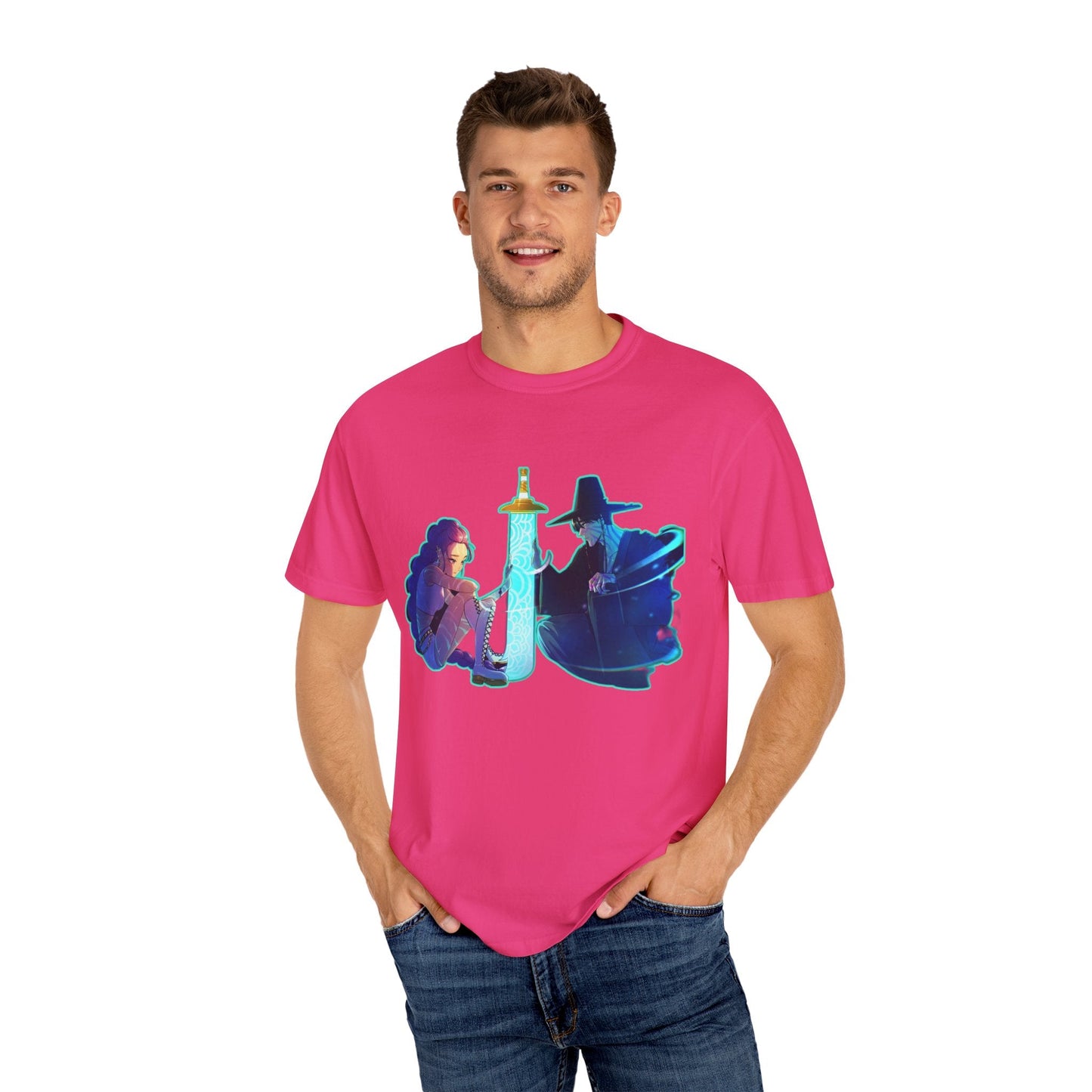 Unisex kpop Garment-Dyed T-shirt