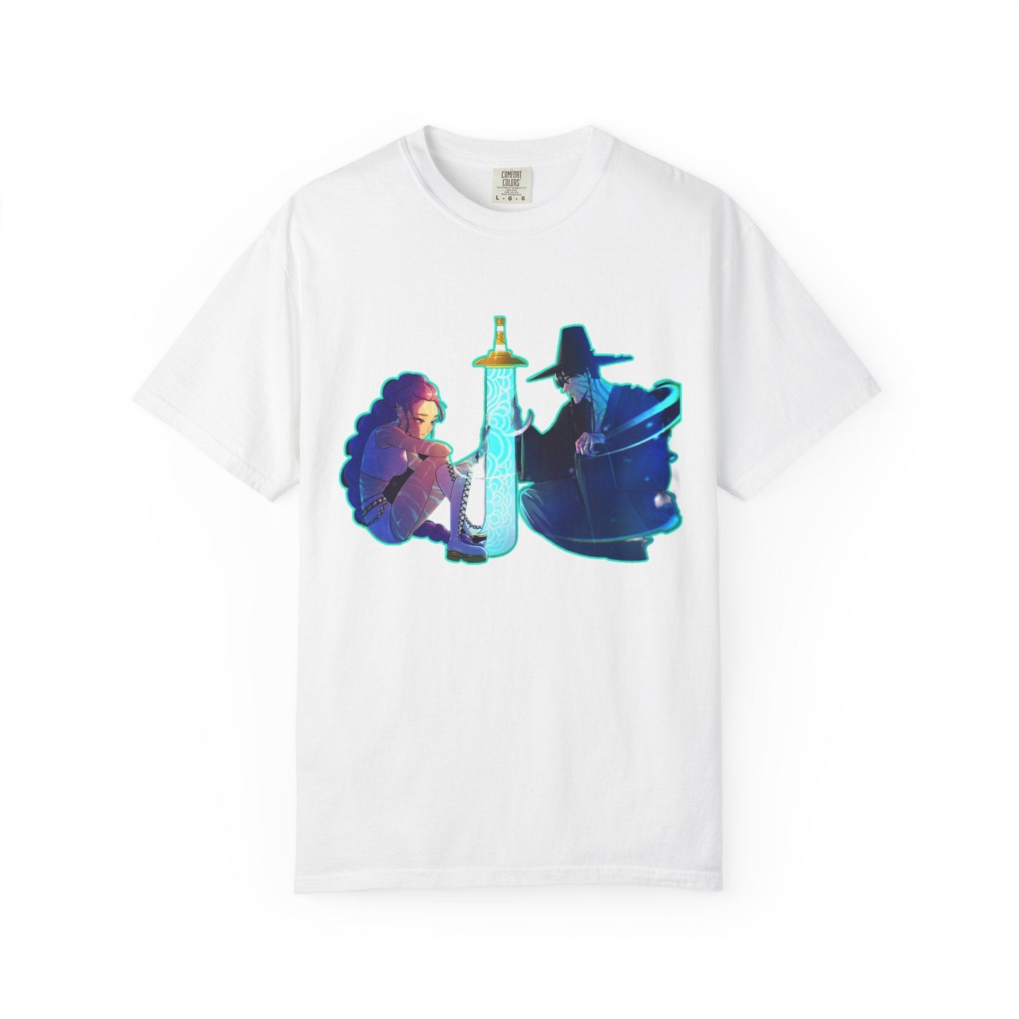 Unisex kpop Garment-Dyed T-shirt