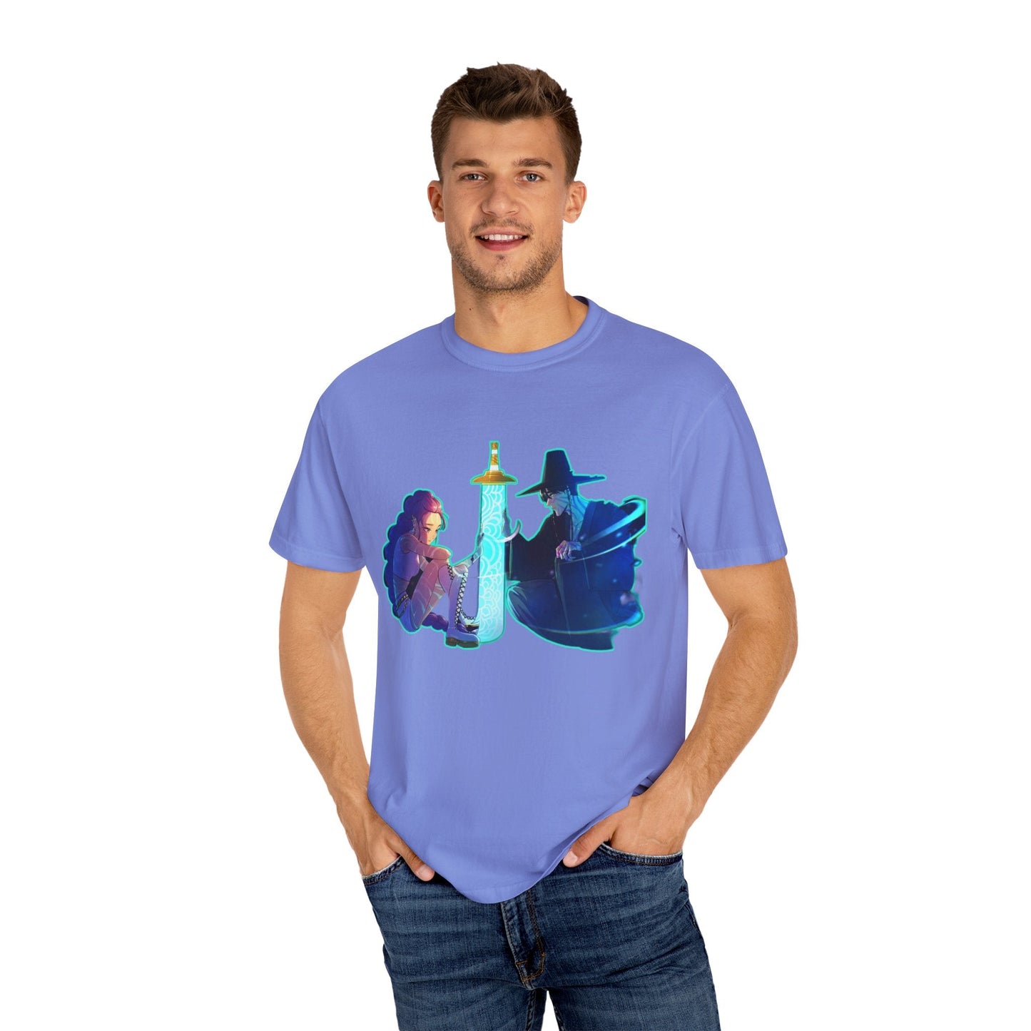Unisex kpop Garment-Dyed T-shirt