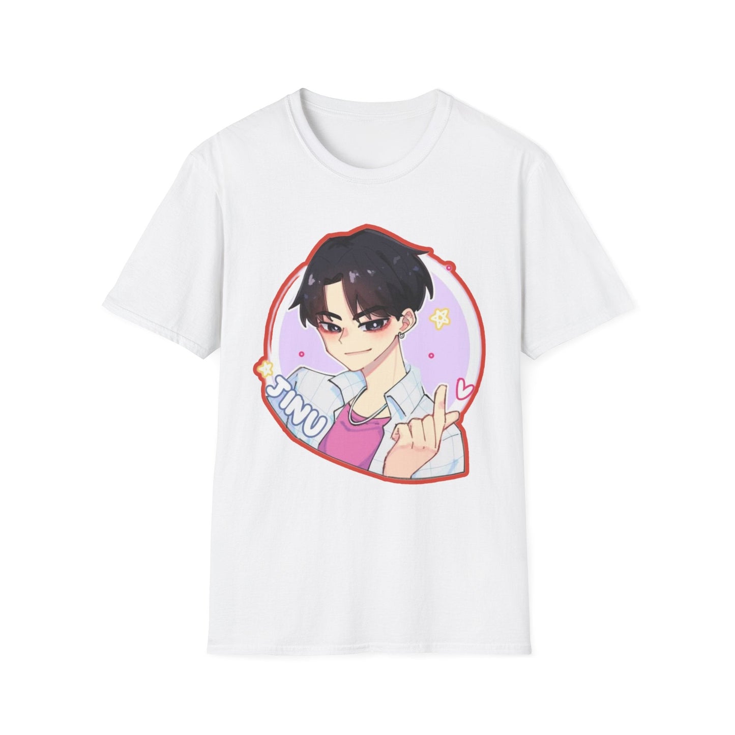 Anime Character kpop boy 2 T-Shirt, Cute Graphic Tee, Unisex Casual Wear, Gift for Teens, Kawaii Fashion, Birthday Present