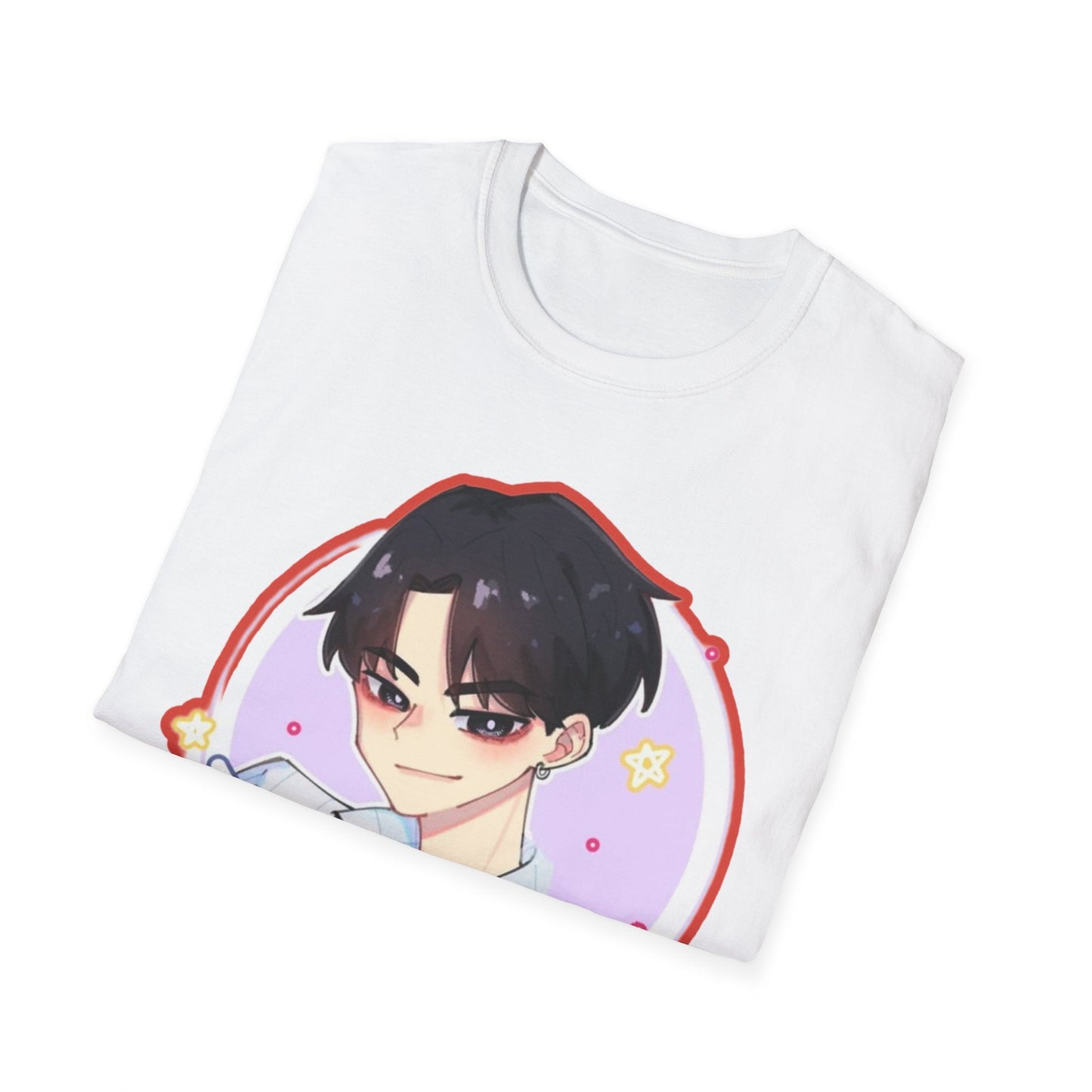 Anime Character kpop boy 2 T-Shirt, Cute Graphic Tee, Unisex Casual Wear, Gift for Teens, Kawaii Fashion, Birthday Present