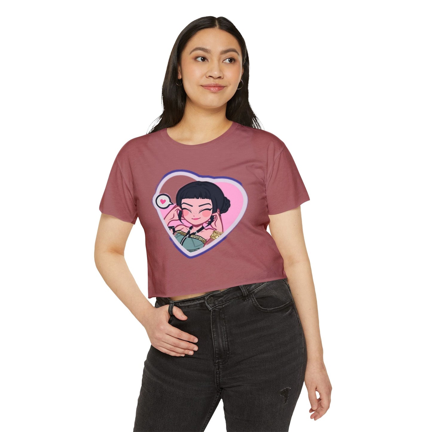 Idol style 1 Crop Top for Women, Summer Fashion, Cute Anime Tee, Festival Outfit, Anime Lover Gift