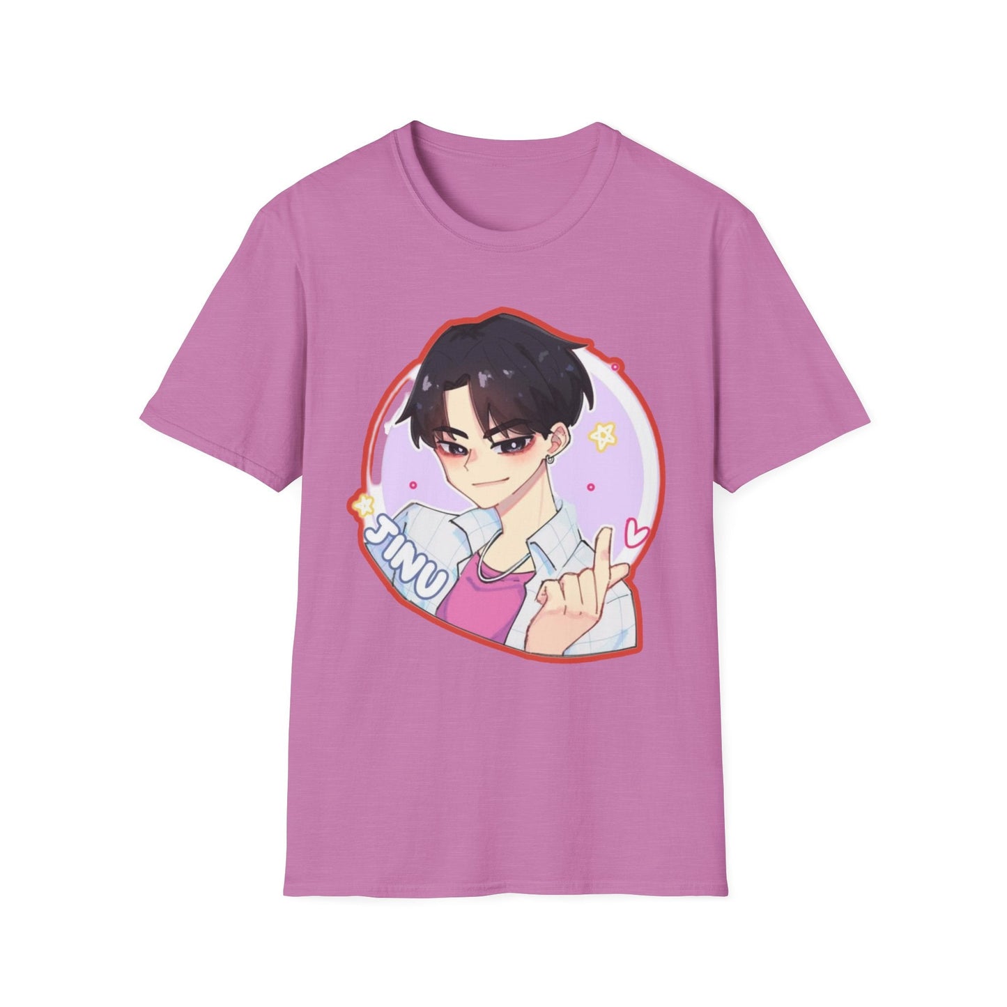 Anime Character kpop boy 2 T-Shirt, Cute Graphic Tee, Unisex Casual Wear, Gift for Teens, Kawaii Fashion, Birthday Present