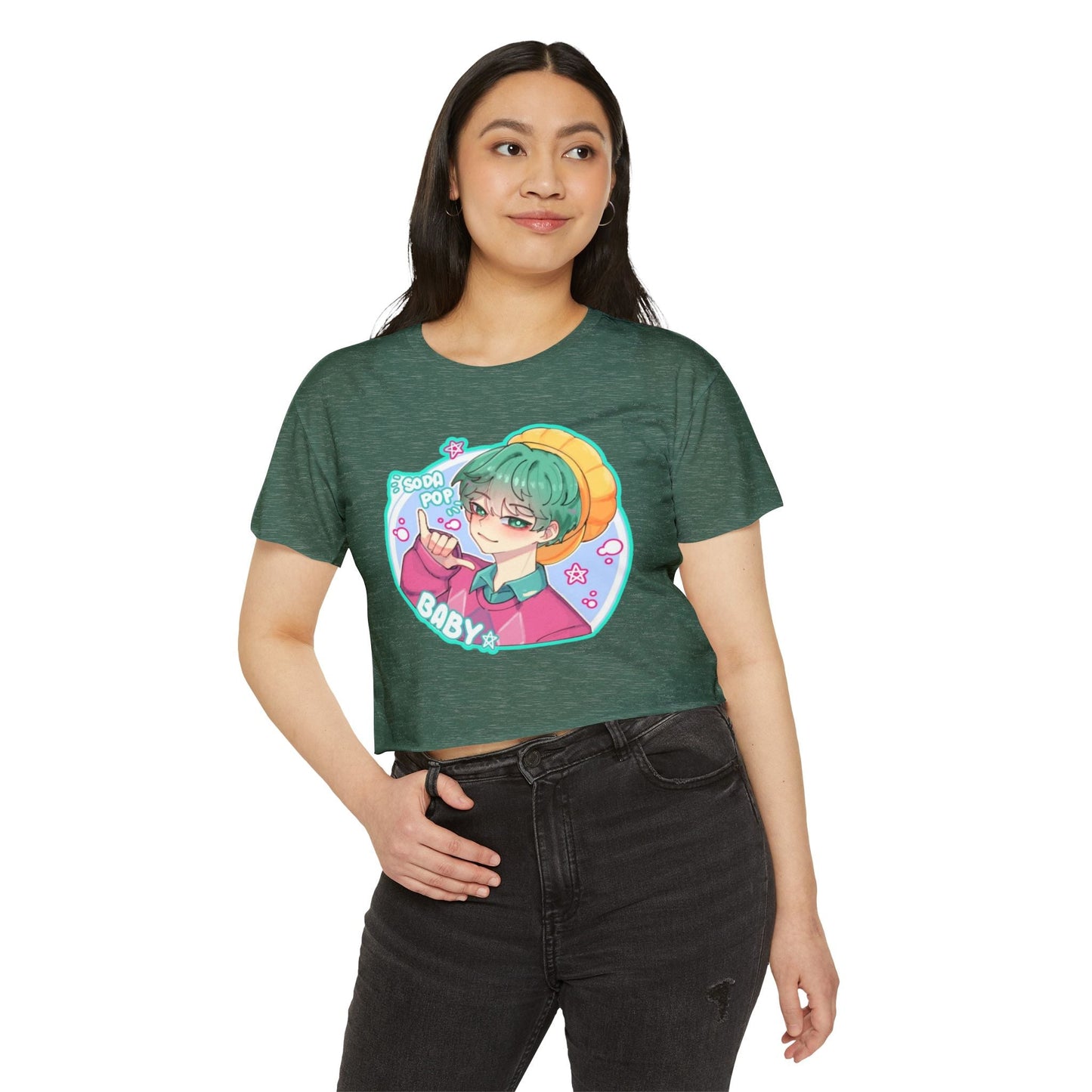 Cute Graphic kpop boys 3 Crop Top for Women, Festival Wear, Baby Pop Art Tee, Casual Summer Top, Gift for Music Lovers, Trendy Streetwear