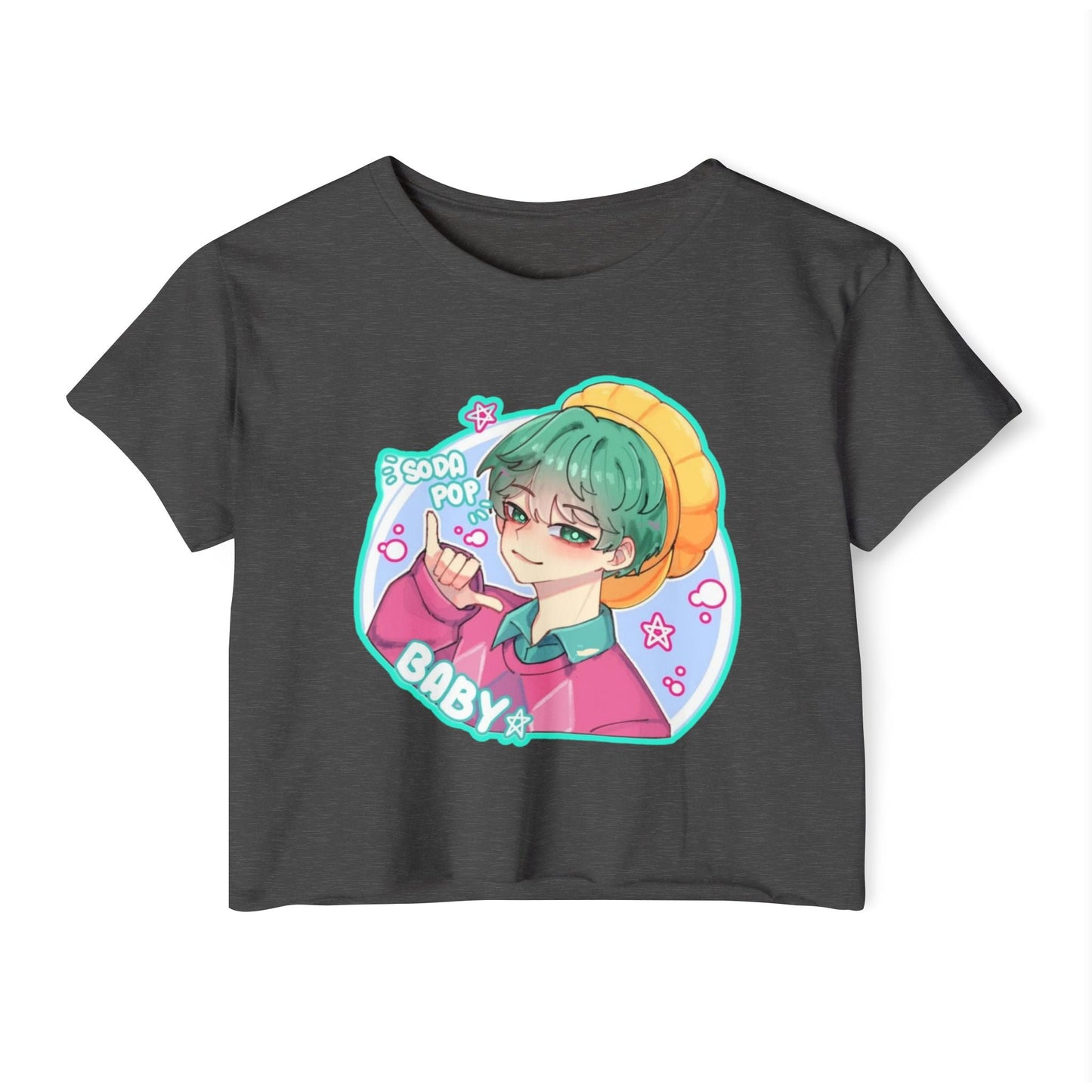 Cute Graphic kpop boys 3 Crop Top for Women, Festival Wear, Baby Pop Art Tee, Casual Summer Top, Gift for Music Lovers, Trendy Streetwear
