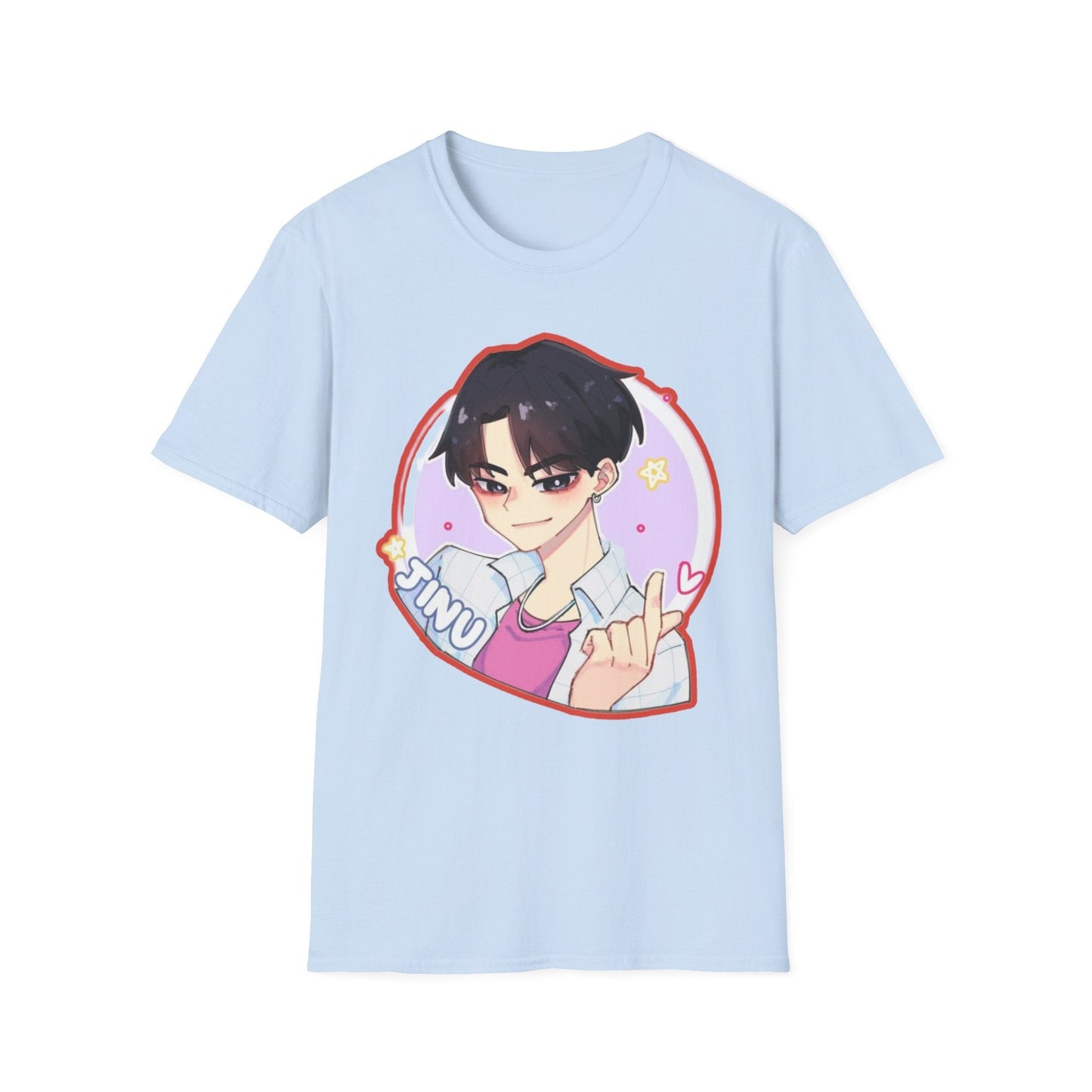 Anime Character kpop boy 2 T-Shirt, Cute Graphic Tee, Unisex Casual Wear, Gift for Teens, Kawaii Fashion, Birthday Present