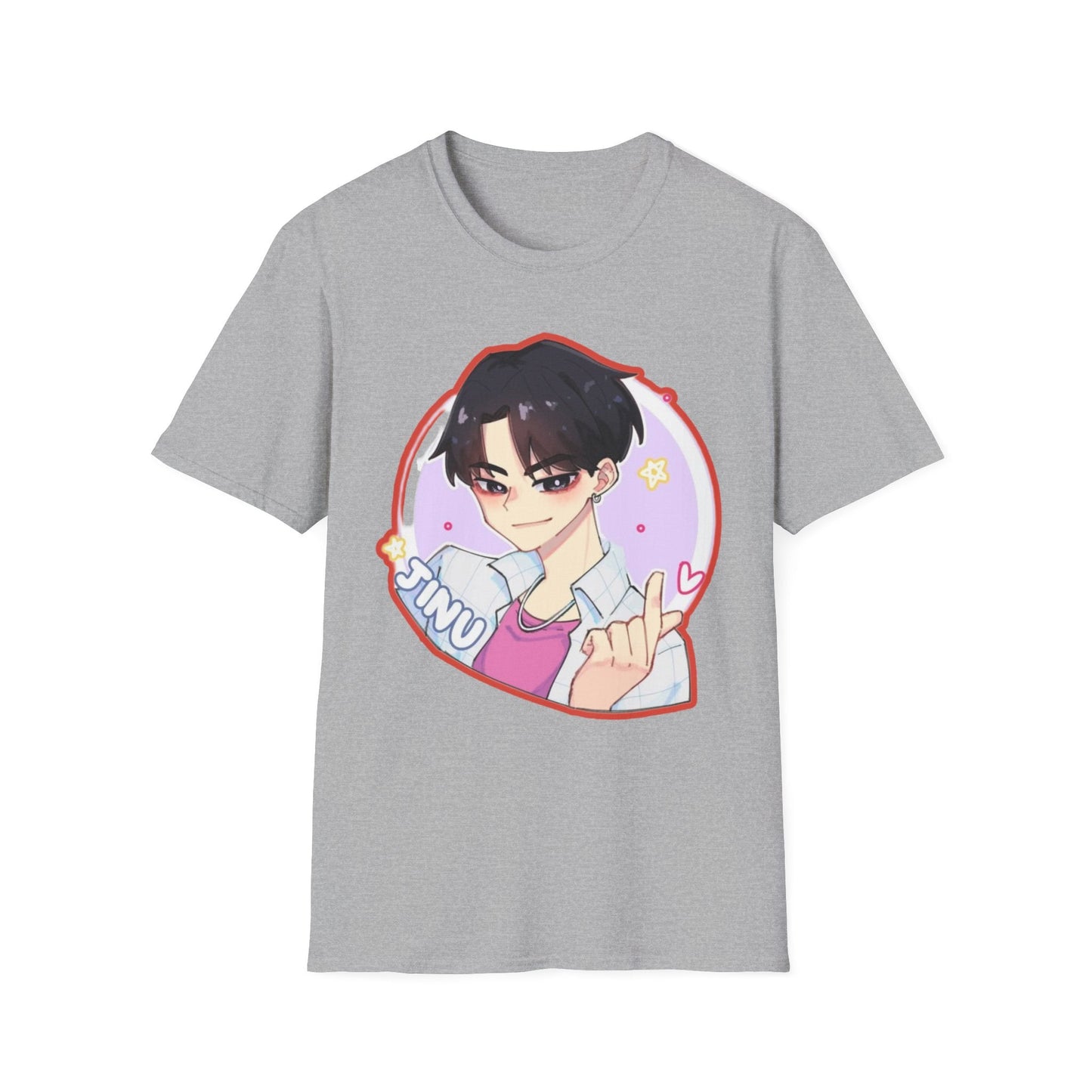 Anime Character kpop boy 2 T-Shirt, Cute Graphic Tee, Unisex Casual Wear, Gift for Teens, Kawaii Fashion, Birthday Present