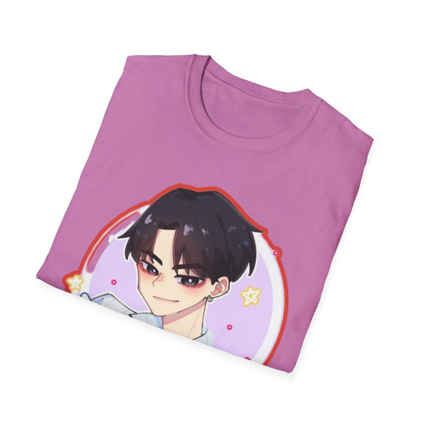 Anime Character kpop boy 2 T-Shirt, Cute Graphic Tee, Unisex Casual Wear, Gift for Teens, Kawaii Fashion, Birthday Present