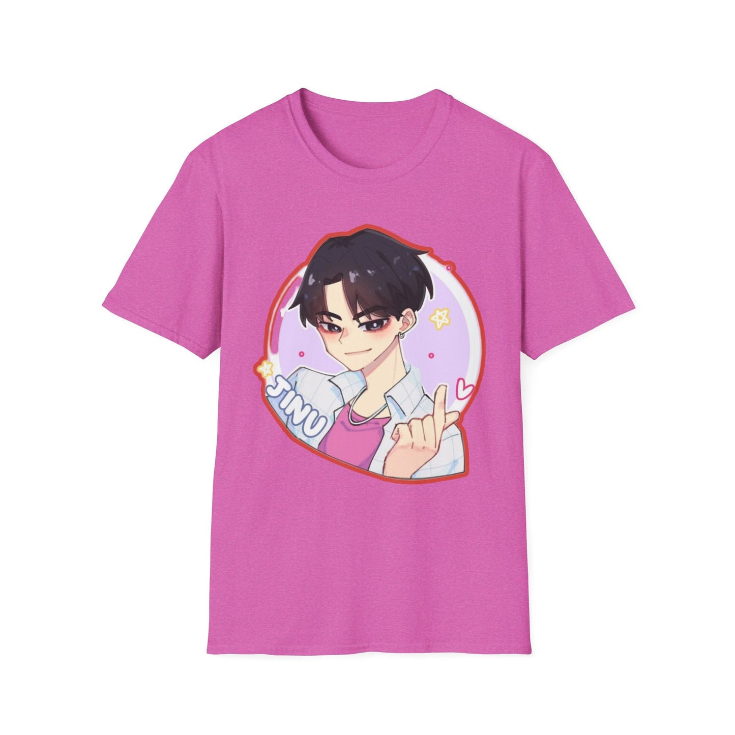 Anime Character kpop boy 2 T-Shirt, Cute Graphic Tee, Unisex Casual Wear, Gift for Teens, Kawaii Fashion, Birthday Present