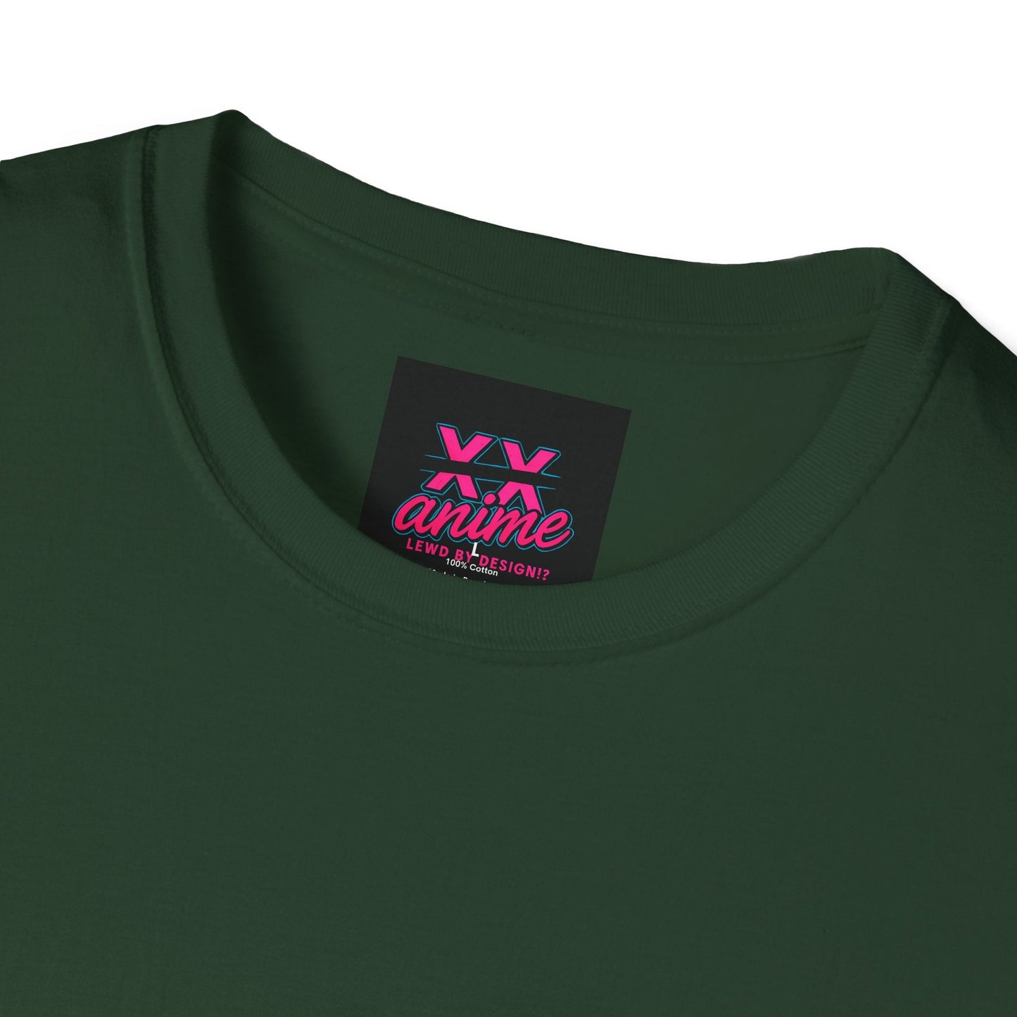 Anime-lewd Inspired Unisex Softstyle T-Shirt, Graphic Tee for Fans, Perfect for Cosplay, Gift for Anime Lovers, Casual Wear, Unique Designs