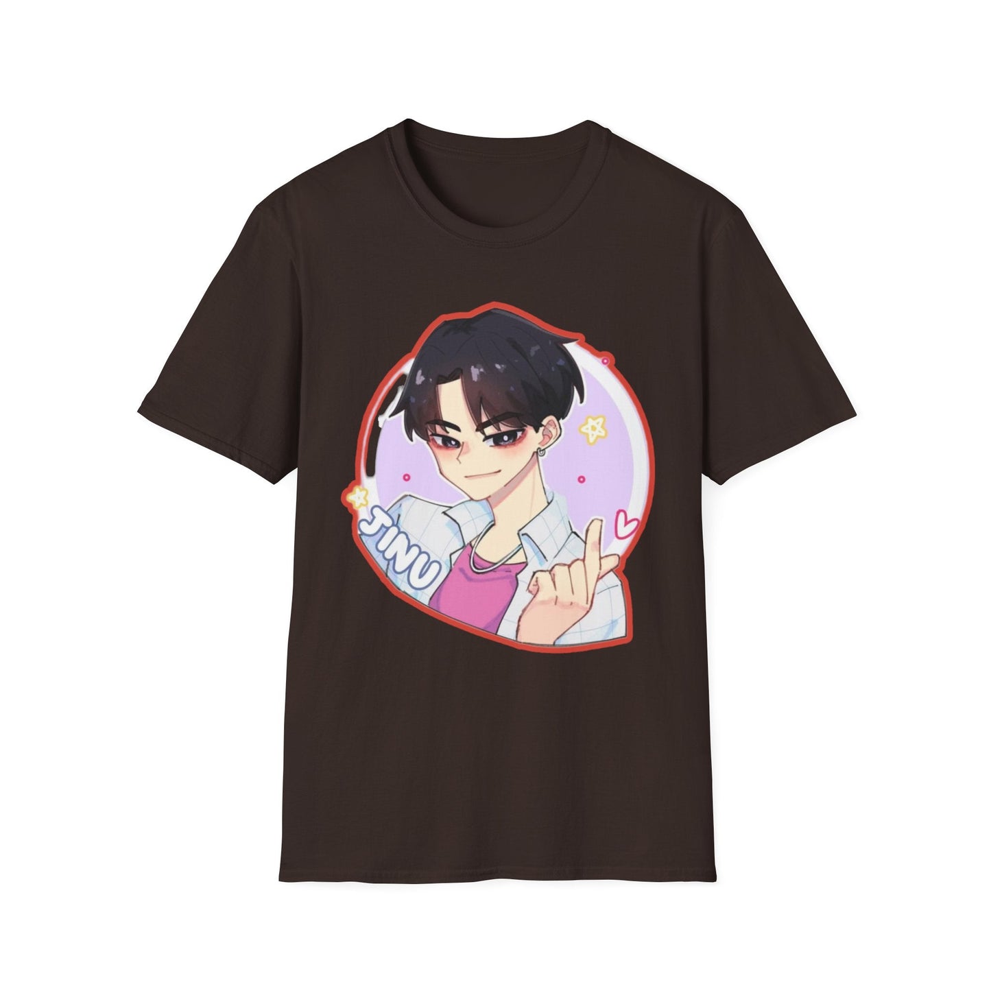 Anime Character kpop boy 2 T-Shirt, Cute Graphic Tee, Unisex Casual Wear, Gift for Teens, Kawaii Fashion, Birthday Present