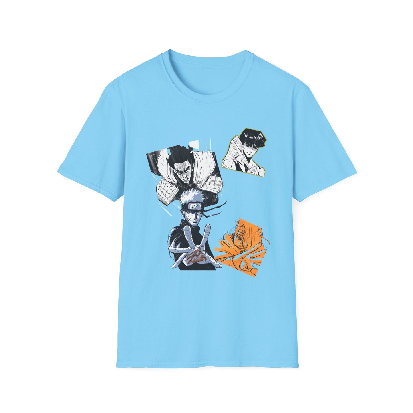 Ninja style Anime-Inspired Unisex T-Shirt, Graphic Tee for Fans, Perfect Gift for Birthdays or Conventions, Casual Wear, Softstyle Shirt