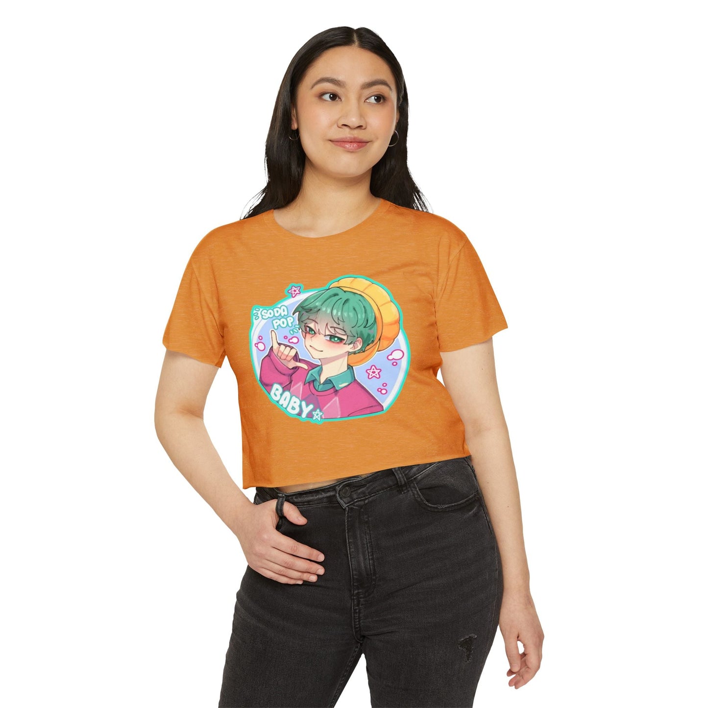Cute Graphic kpop boys 3 Crop Top for Women, Festival Wear, Baby Pop Art Tee, Casual Summer Top, Gift for Music Lovers, Trendy Streetwear
