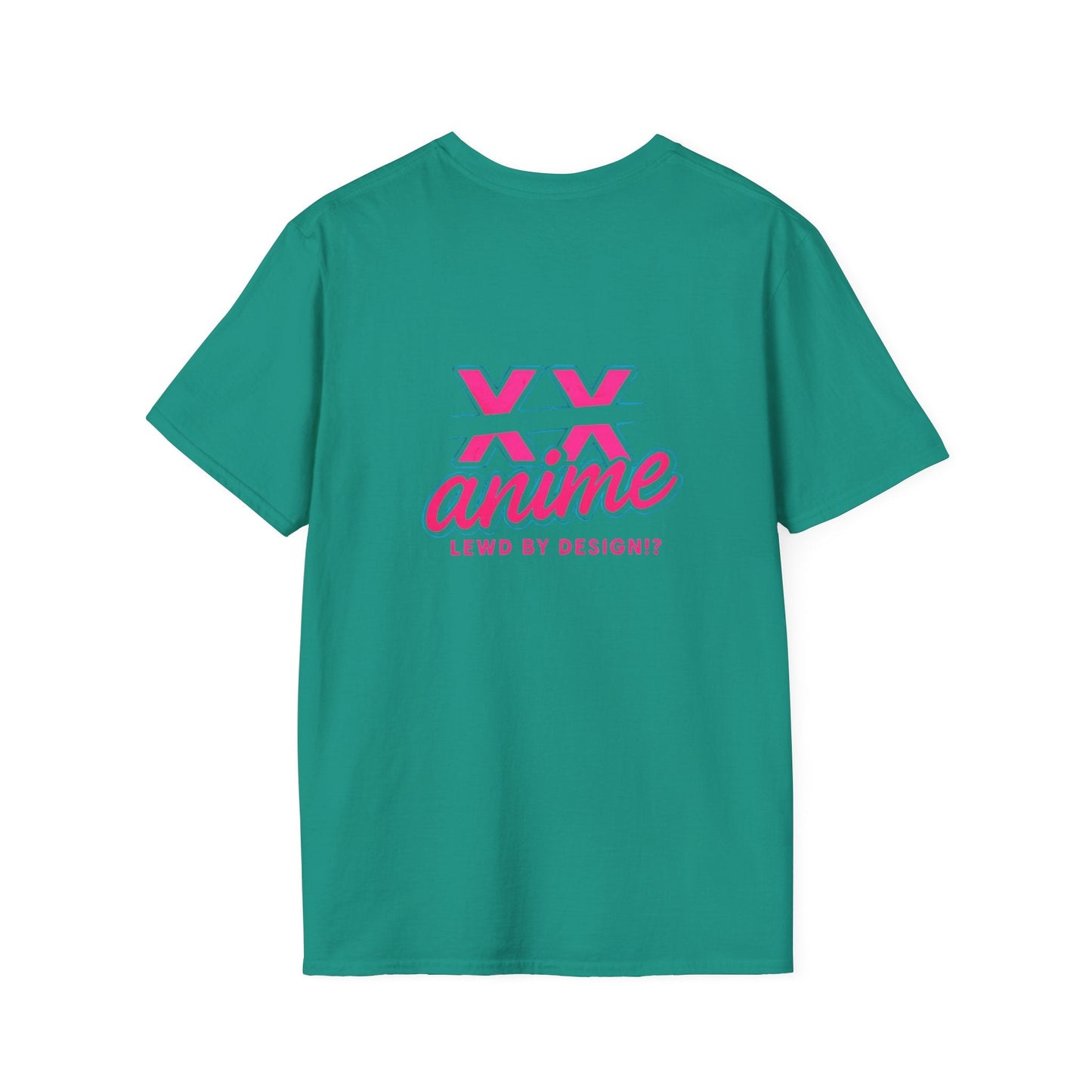 Anime-lewd Inspired Unisex Softstyle T-Shirt, Graphic Tee for Fans, Perfect for Cosplay, Gift for Anime Lovers, Casual Wear, Unique Designs
