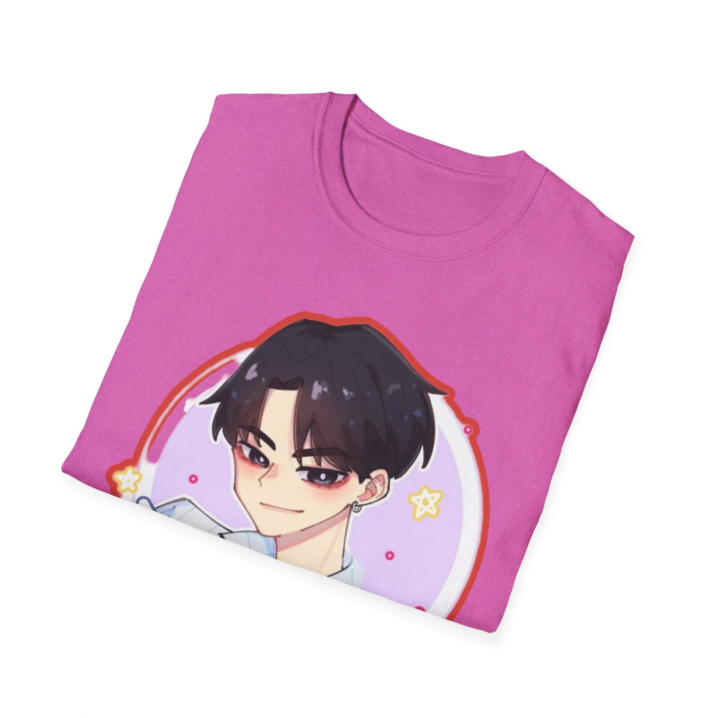 Anime Character kpop boy 2 T-Shirt, Cute Graphic Tee, Unisex Casual Wear, Gift for Teens, Kawaii Fashion, Birthday Present