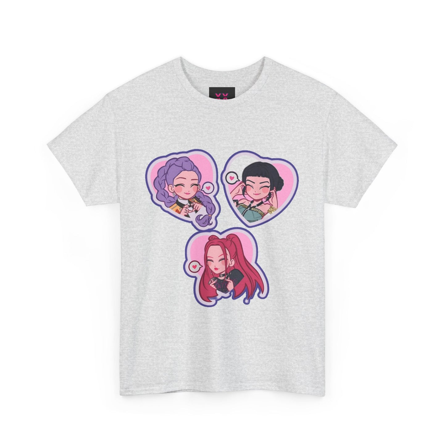 Idol style 1 Cotton Tee | Cute Character Tees, Graphic T-Shirts, Kawaii Apparel, Gift for Friends, Casual Streetwear