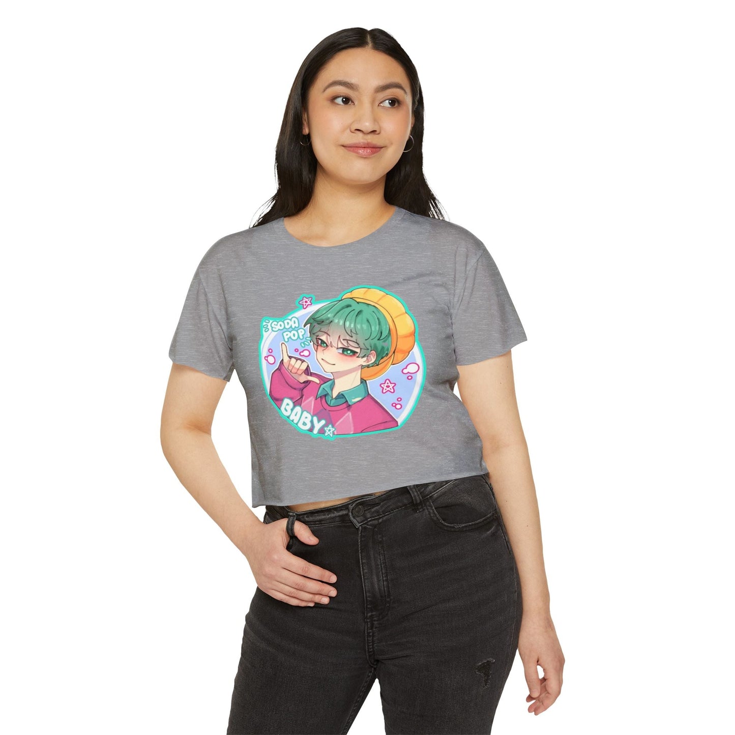 Cute Graphic kpop boys 3 Crop Top for Women, Festival Wear, Baby Pop Art Tee, Casual Summer Top, Gift for Music Lovers, Trendy Streetwear