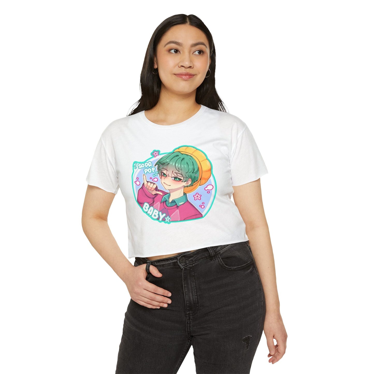 Cute Graphic kpop boys 3 Crop Top for Women, Festival Wear, Baby Pop Art Tee, Casual Summer Top, Gift for Music Lovers, Trendy Streetwear