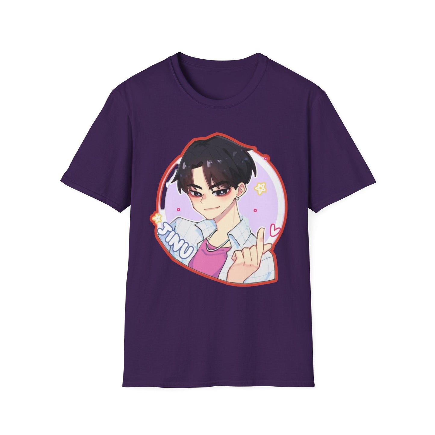 Anime Character kpop boy 2 T-Shirt, Cute Graphic Tee, Unisex Casual Wear, Gift for Teens, Kawaii Fashion, Birthday Present