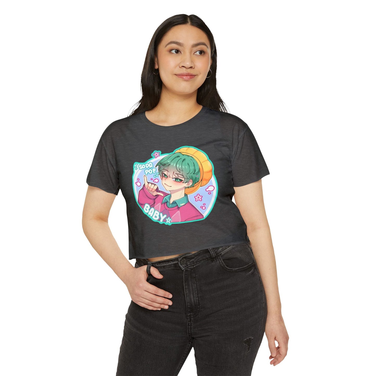 Cute Graphic kpop boys 3 Crop Top for Women, Festival Wear, Baby Pop Art Tee, Casual Summer Top, Gift for Music Lovers, Trendy Streetwear