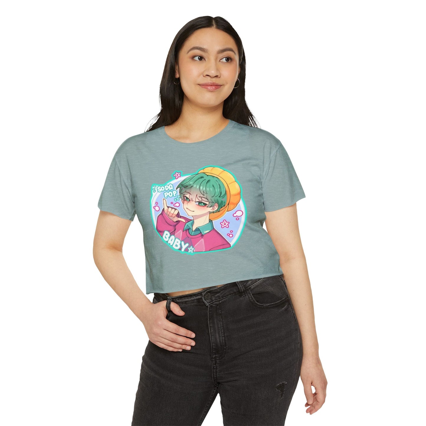 Cute Graphic kpop boys 3 Crop Top for Women, Festival Wear, Baby Pop Art Tee, Casual Summer Top, Gift for Music Lovers, Trendy Streetwear