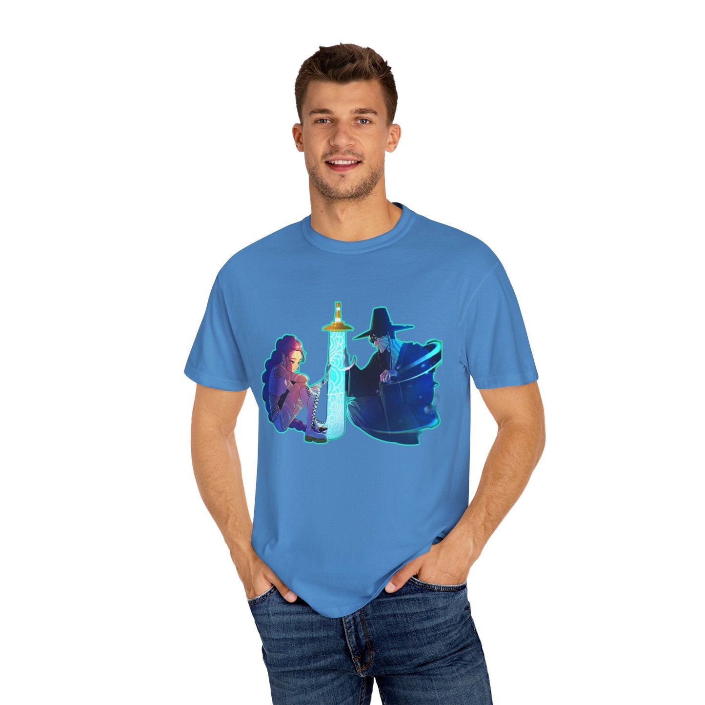 Unisex kpop Garment-Dyed T-shirt