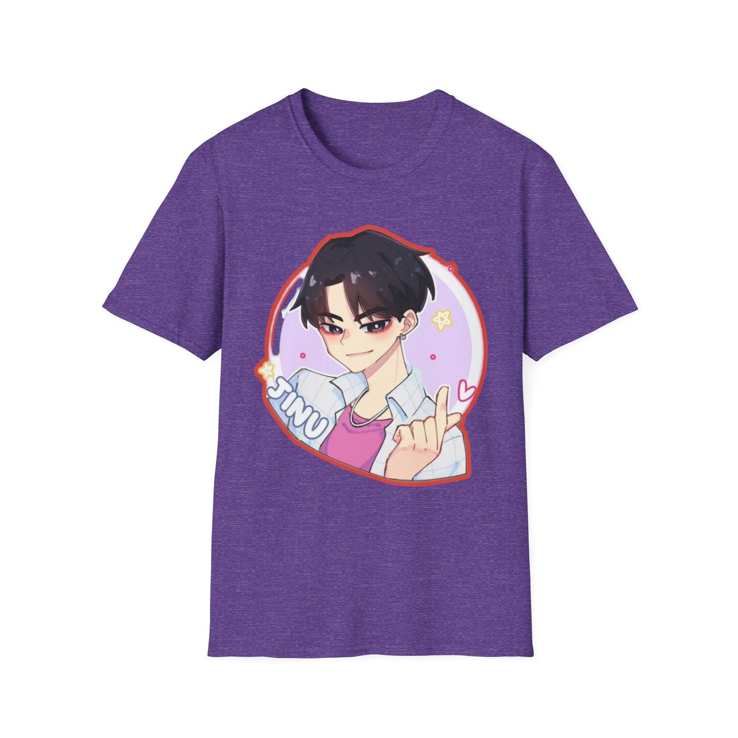Anime Character kpop boy 2 T-Shirt, Cute Graphic Tee, Unisex Casual Wear, Gift for Teens, Kawaii Fashion, Birthday Present