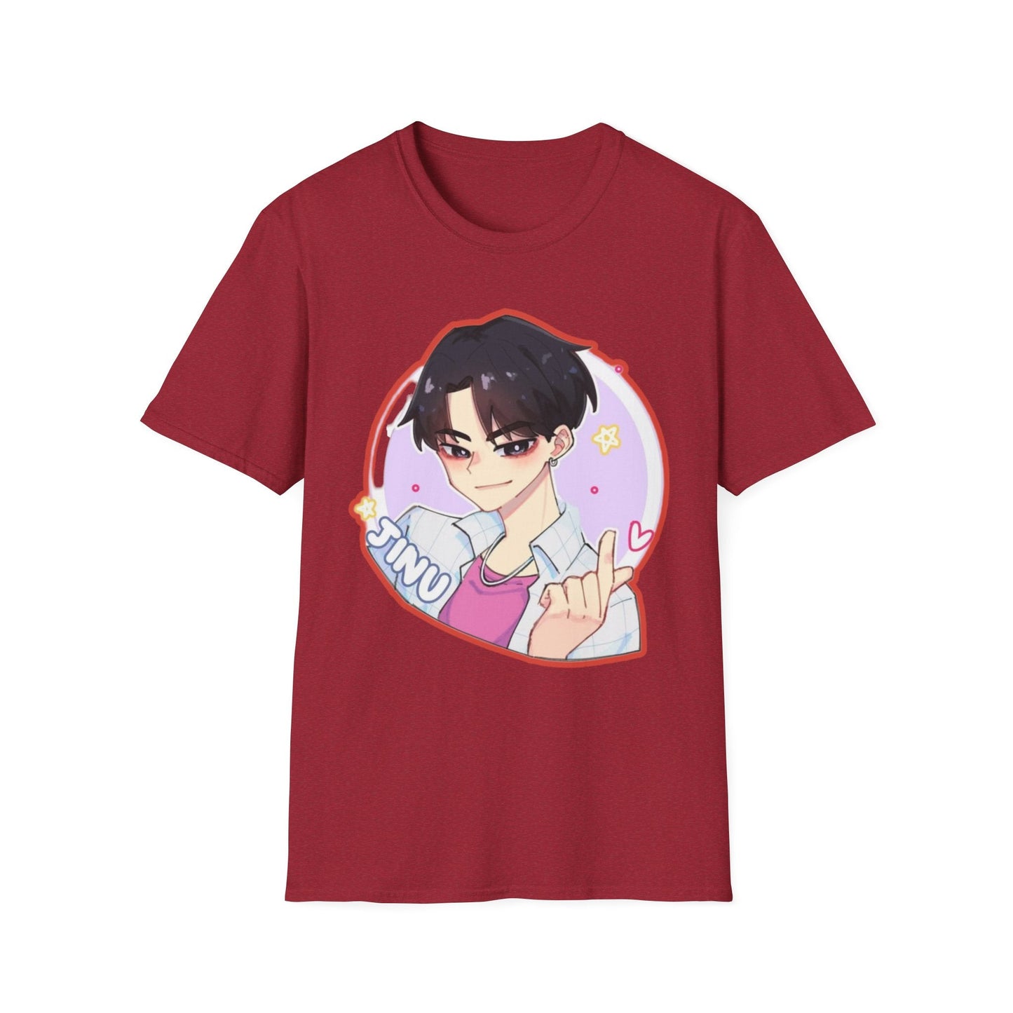 Anime Character kpop boy 2 T-Shirt, Cute Graphic Tee, Unisex Casual Wear, Gift for Teens, Kawaii Fashion, Birthday Present