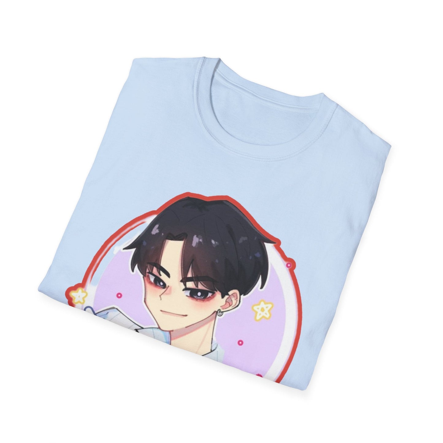 Anime Character kpop boy 2 T-Shirt, Cute Graphic Tee, Unisex Casual Wear, Gift for Teens, Kawaii Fashion, Birthday Present