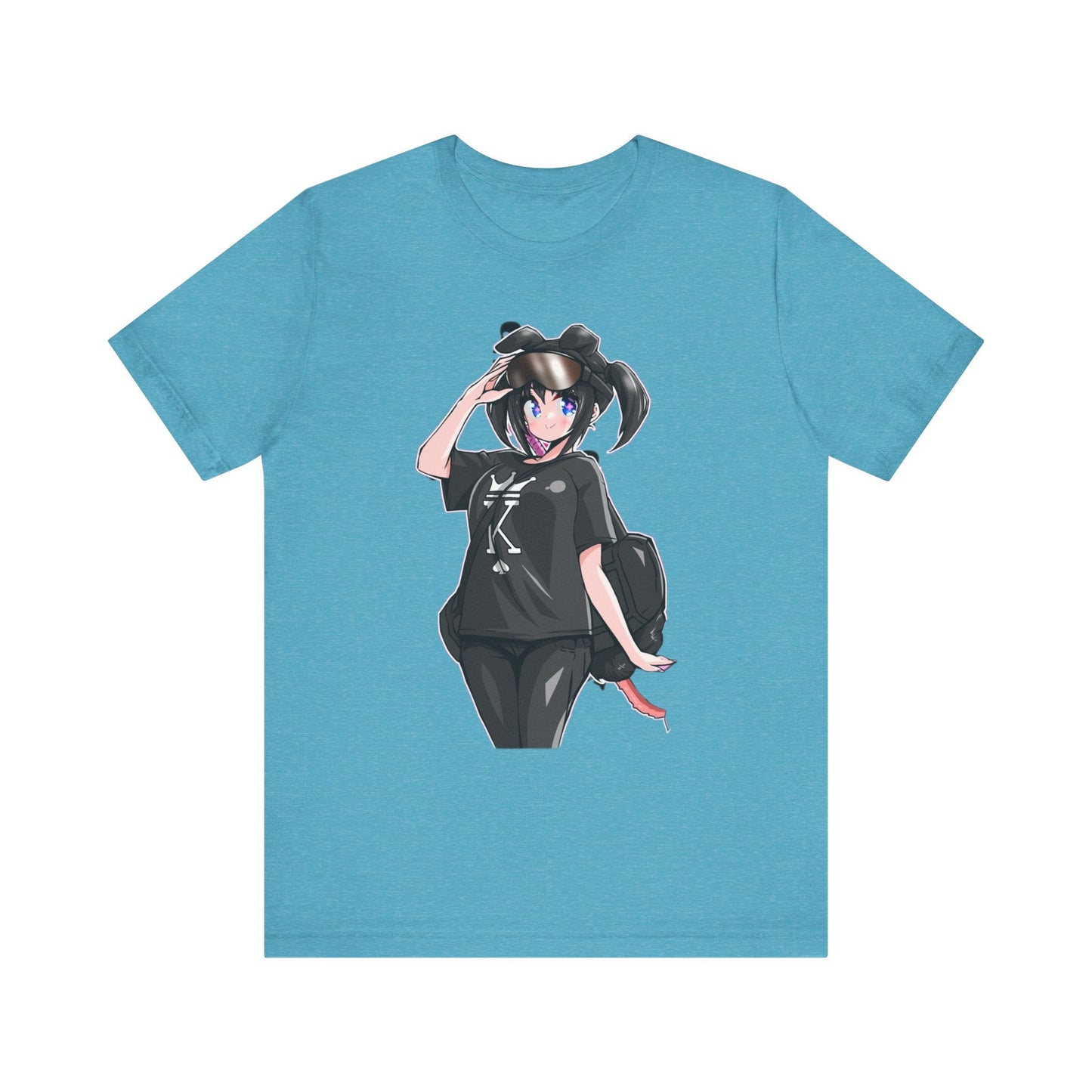 Lewd Anime-Themed Unisex Tee for Fans, Cute Graphic T-Shirt, Comfortable Everyday Wear, Perfect Gift for Anime Lovers, Stylish Casual Top