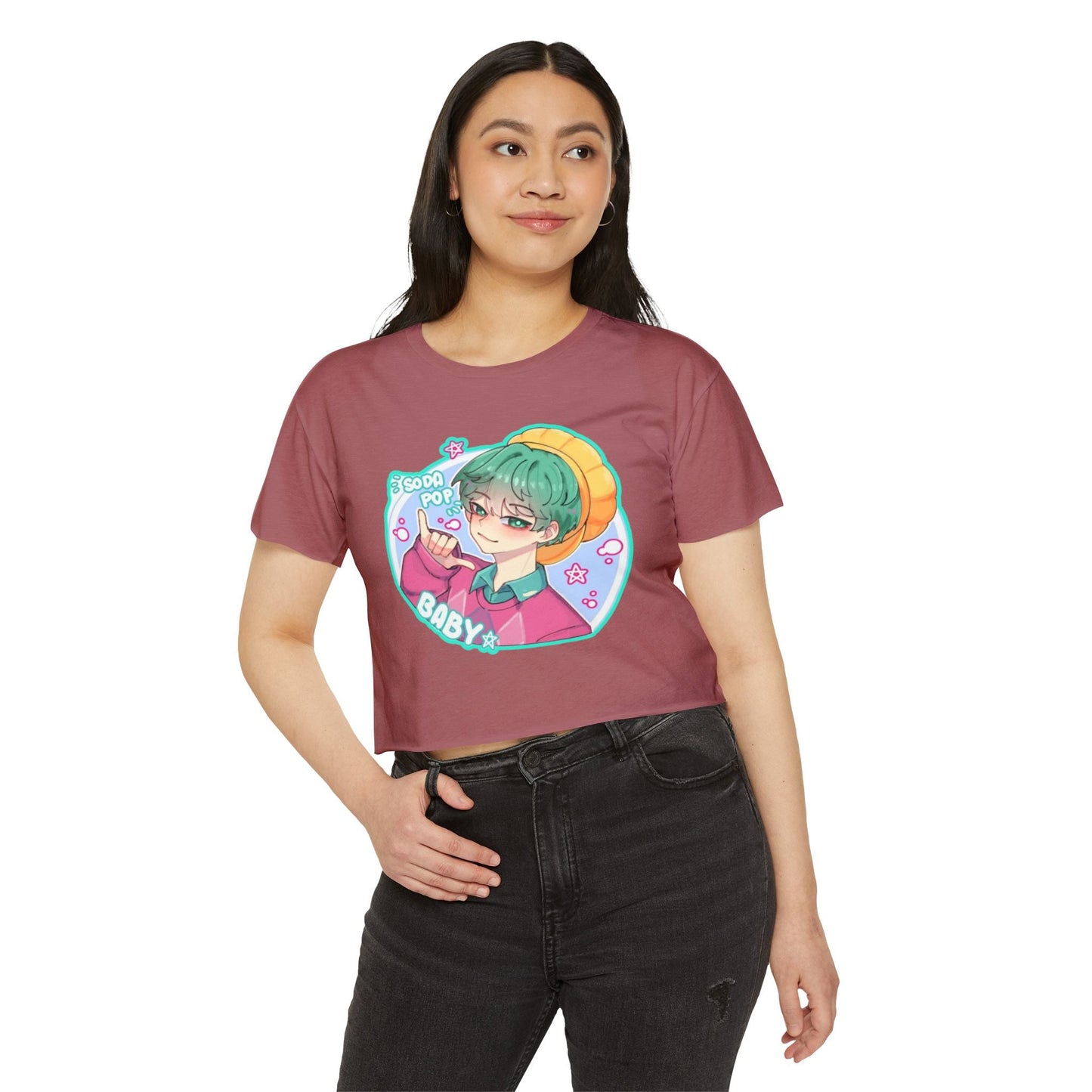 Cute Graphic kpop boys 3 Crop Top for Women, Festival Wear, Baby Pop Art Tee, Casual Summer Top, Gift for Music Lovers, Trendy Streetwear