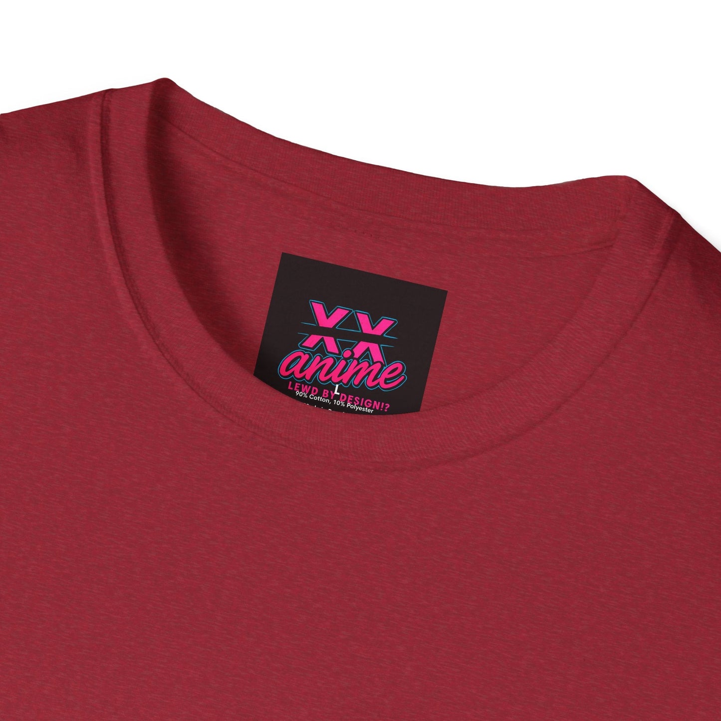 Anime-lewd Inspired Unisex Softstyle T-Shirt, Graphic Tee for Fans, Perfect for Cosplay, Gift for Anime Lovers, Casual Wear, Unique Designs