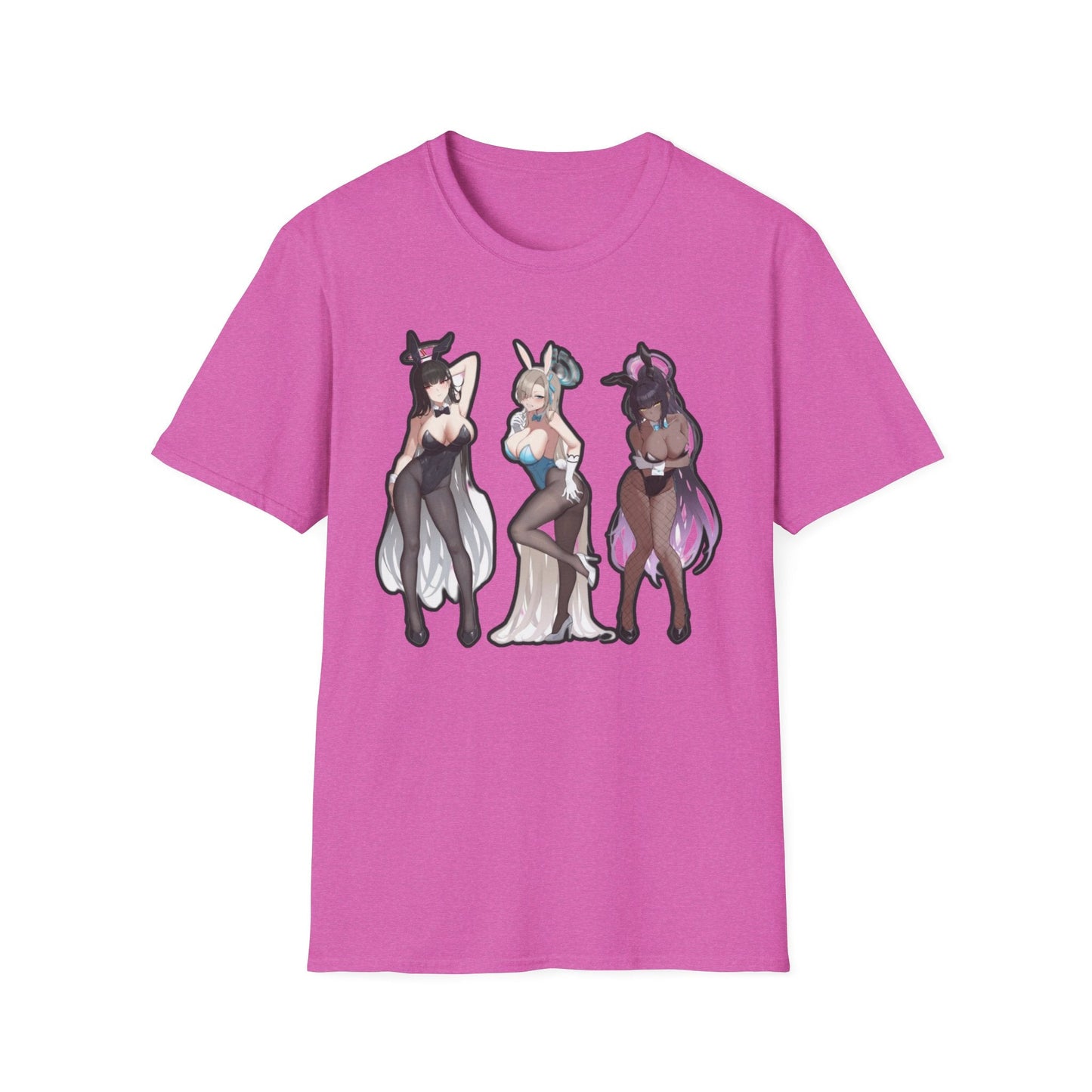Anime-Inspired lewd bunny Unisex Softstyle T-Shirt, Cute Anime Art Tee, Casual Streetwear, Geeky Gift for Him/Her, Halloween Party Top, Graphic [...]