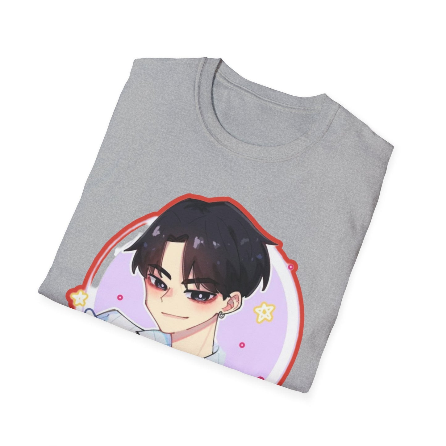Anime Character kpop boy 2 T-Shirt, Cute Graphic Tee, Unisex Casual Wear, Gift for Teens, Kawaii Fashion, Birthday Present
