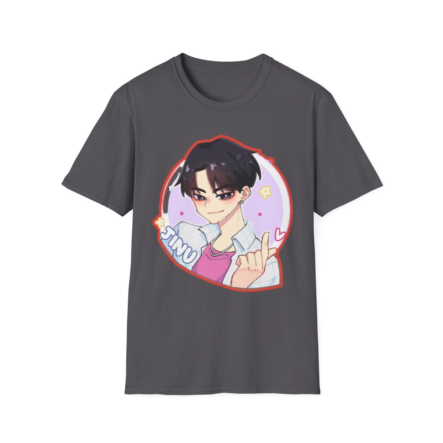 Anime Character kpop boy 2 T-Shirt, Cute Graphic Tee, Unisex Casual Wear, Gift for Teens, Kawaii Fashion, Birthday Present