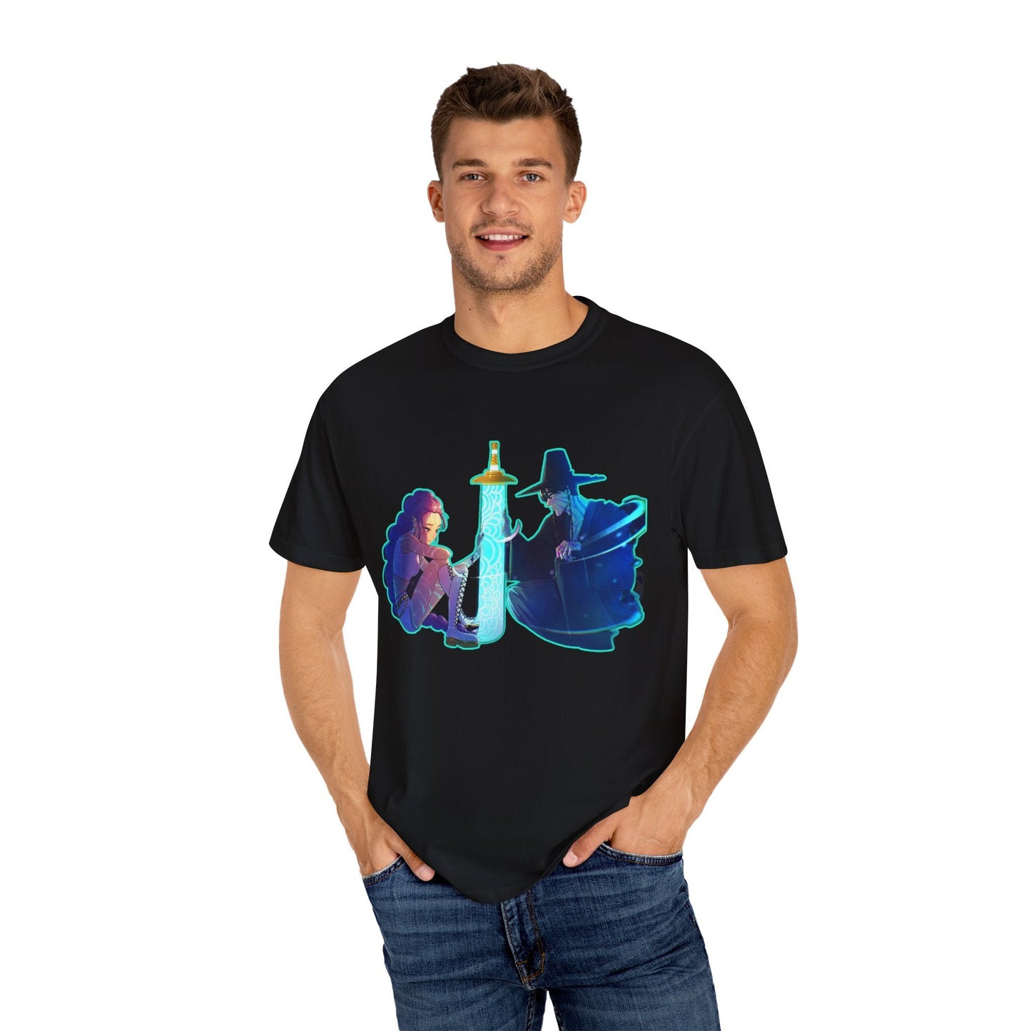 Unisex kpop Garment-Dyed T-shirt