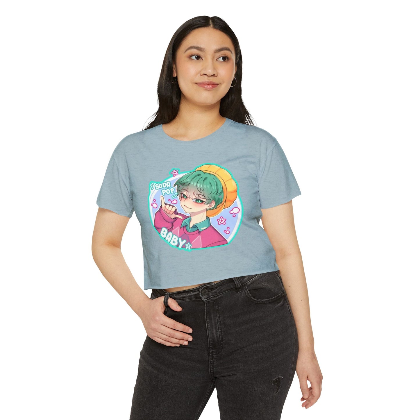 Cute Graphic kpop boys 3 Crop Top for Women, Festival Wear, Baby Pop Art Tee, Casual Summer Top, Gift for Music Lovers, Trendy Streetwear
