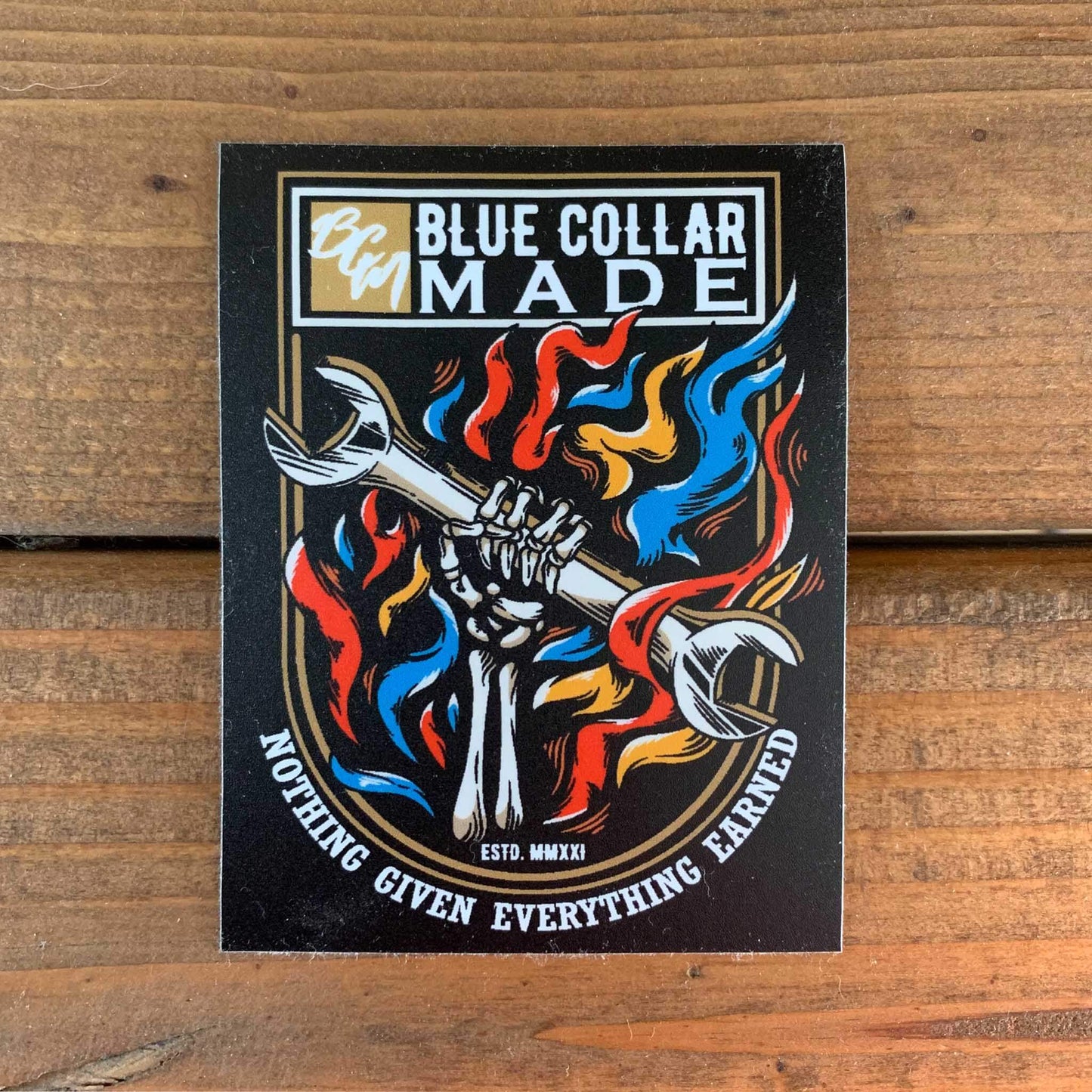BCM Flames Sticker