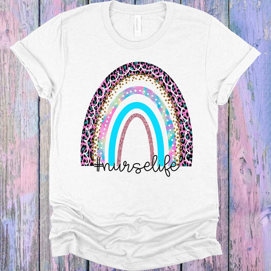 Nurse Life Rainbow Graphic Tee