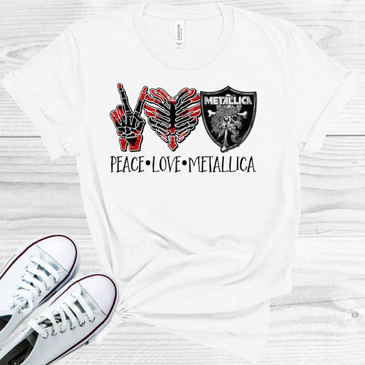 Peace Love Metallica Graphic Tee