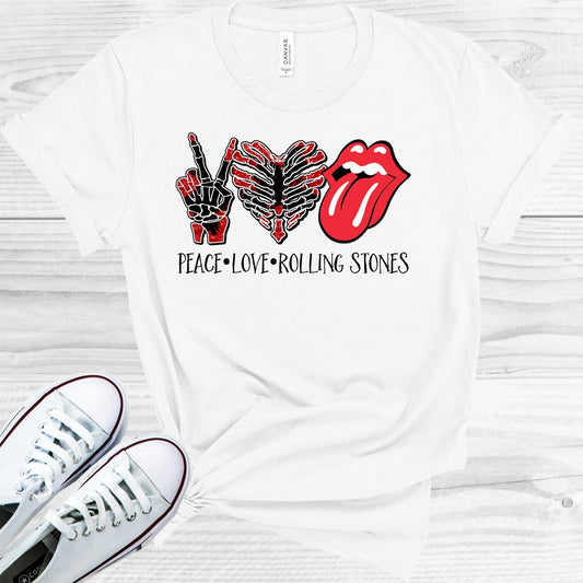 Peace Love Rolling Stones Graphic Tee