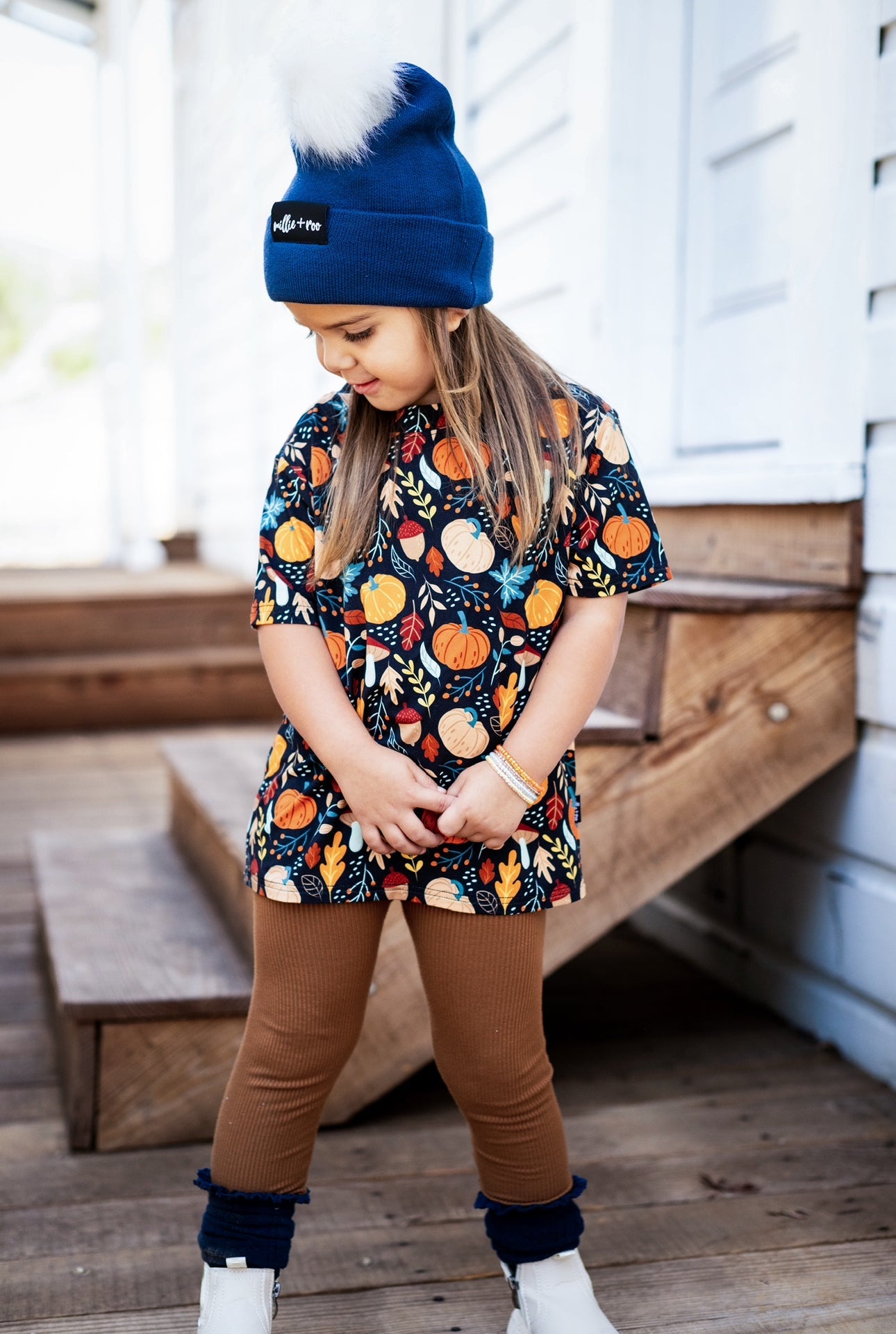 BAMBOO BASIC TEE- Pumpkin Leaves