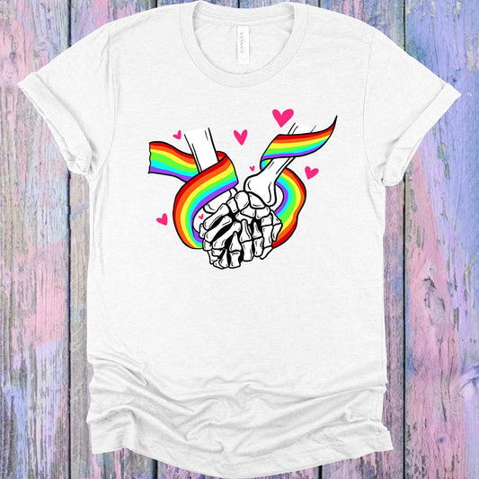 Rainbow Skeleton Graphic Tee