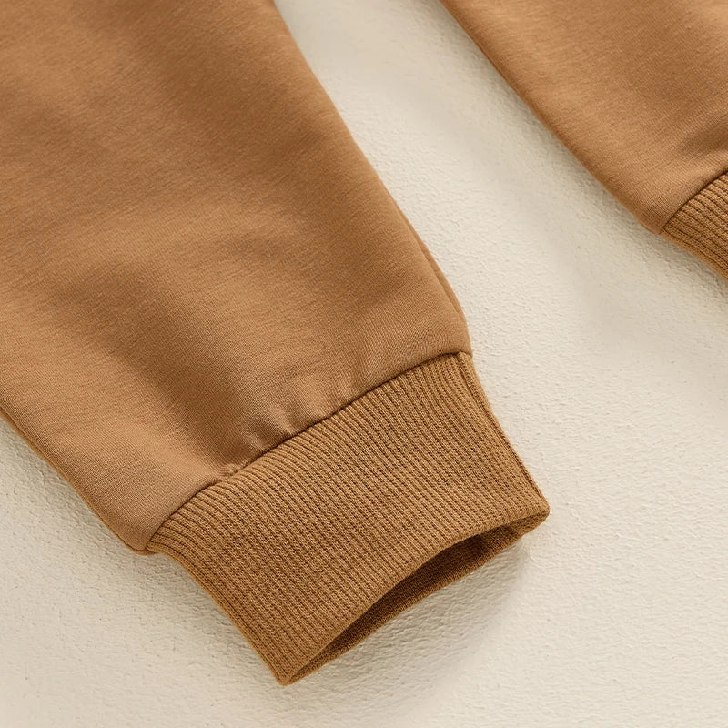 Baby Toddler Boys 2Pcs Fall Outfit A Little Dirt Never Hurt / Farmers Keep America Growing Letter Tractor Print Long Sleeve Top and Long Pants Set