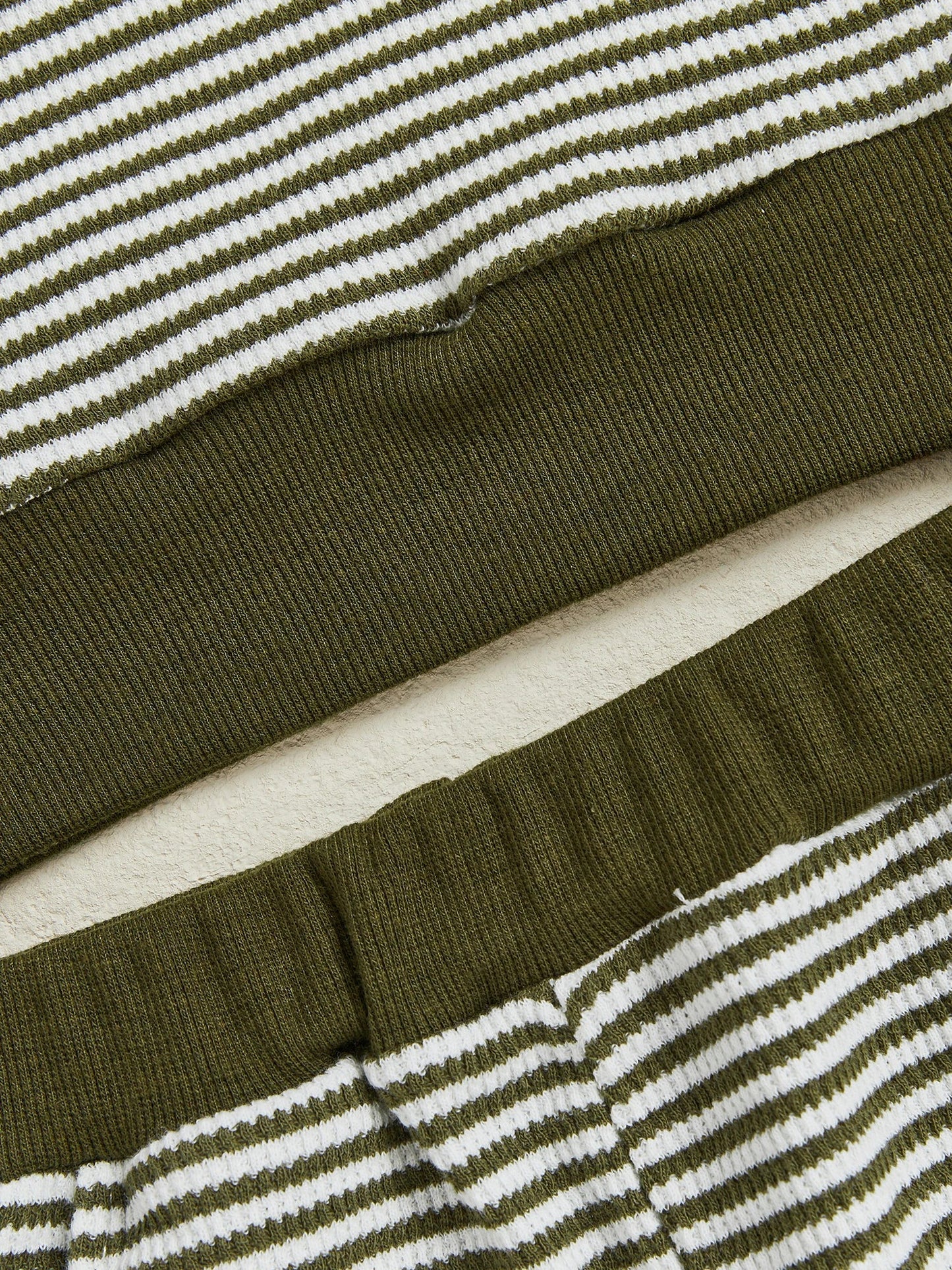 Baby Toddler Boys 2Pcs Long Sleeve Embroidery Duck Top with Striped Pants Infant Clothes Set