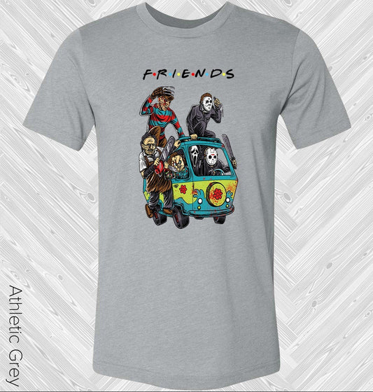 Scooby Doo Van Horror Characters Friends Graphic Tee