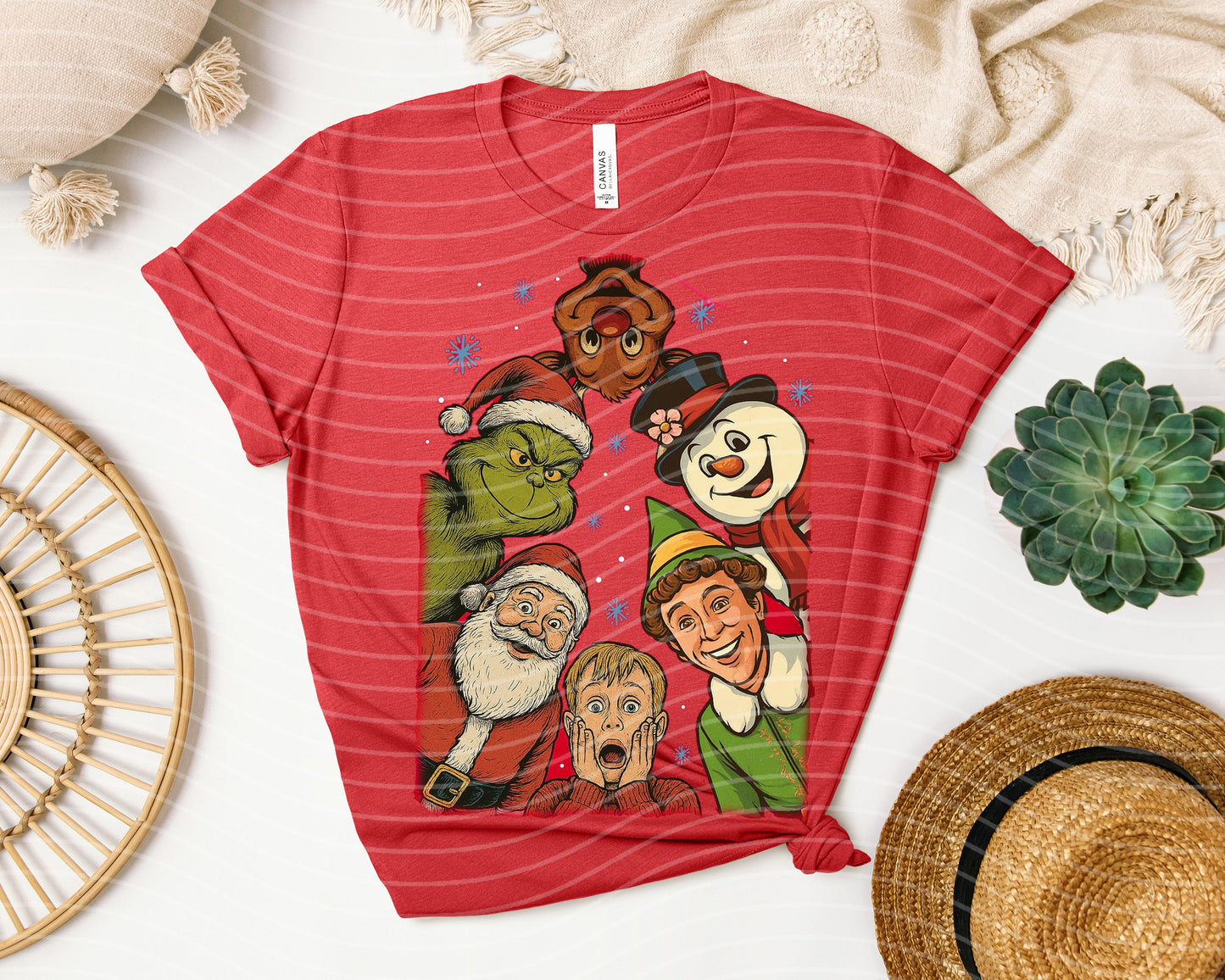 Peeking Christmas Graphic Tee